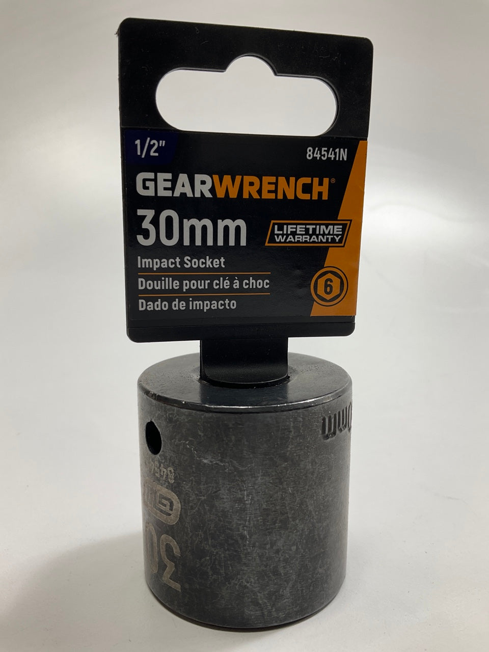 Gearwrench 84541N 1/2'' Drive 30mm Impact Socket, 6-point