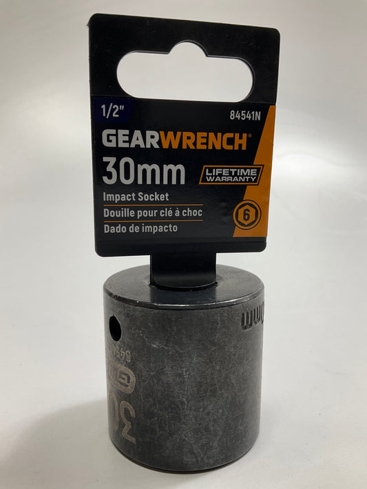 Gearwrench 84541N 1/2'' Drive 30mm Impact Socket, 6-point