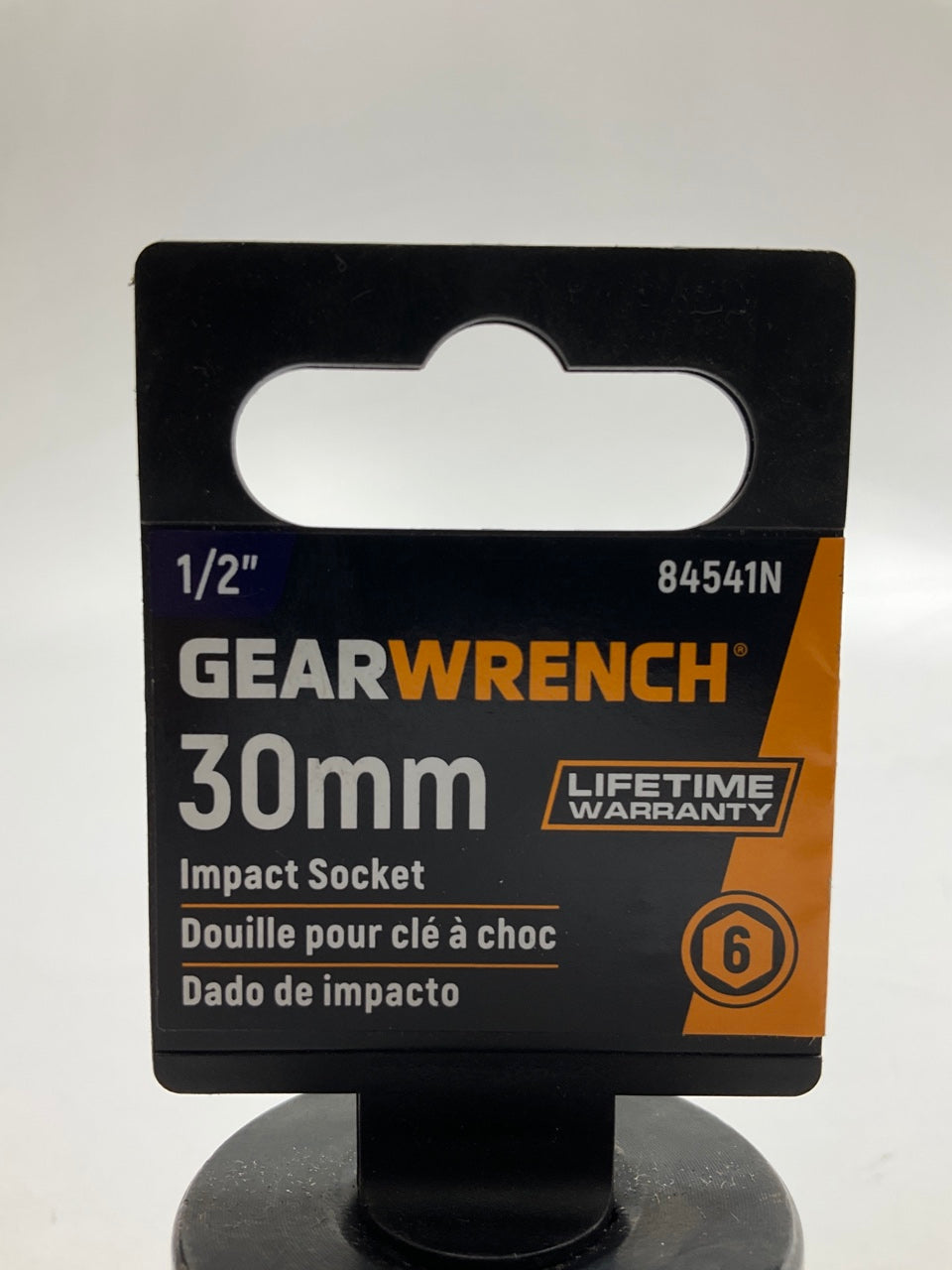 Gearwrench 84541N 1/2'' Drive 30mm Impact Socket, 6-point