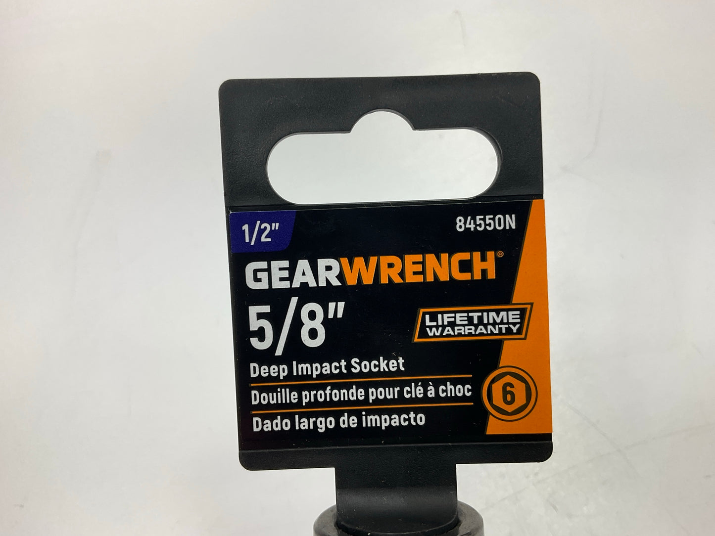Gearwrench 84550N 1/2'' Drive 6 Point Deep Impact SAE Socket 5/8''