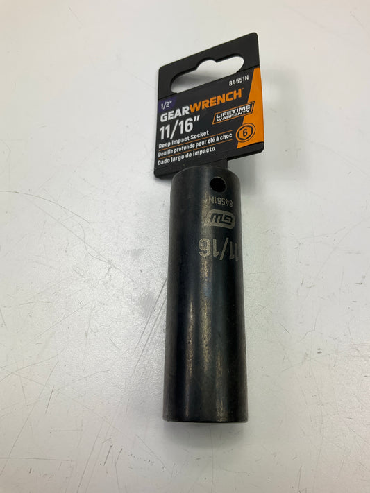 Gearwrench 84551N 6-point 1/2'' Drive, 11/16'' Deep Impact Socket