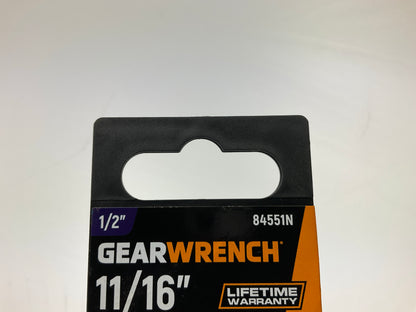 Gearwrench 84551N 6-point 1/2'' Drive, 11/16'' Deep Impact Socket
