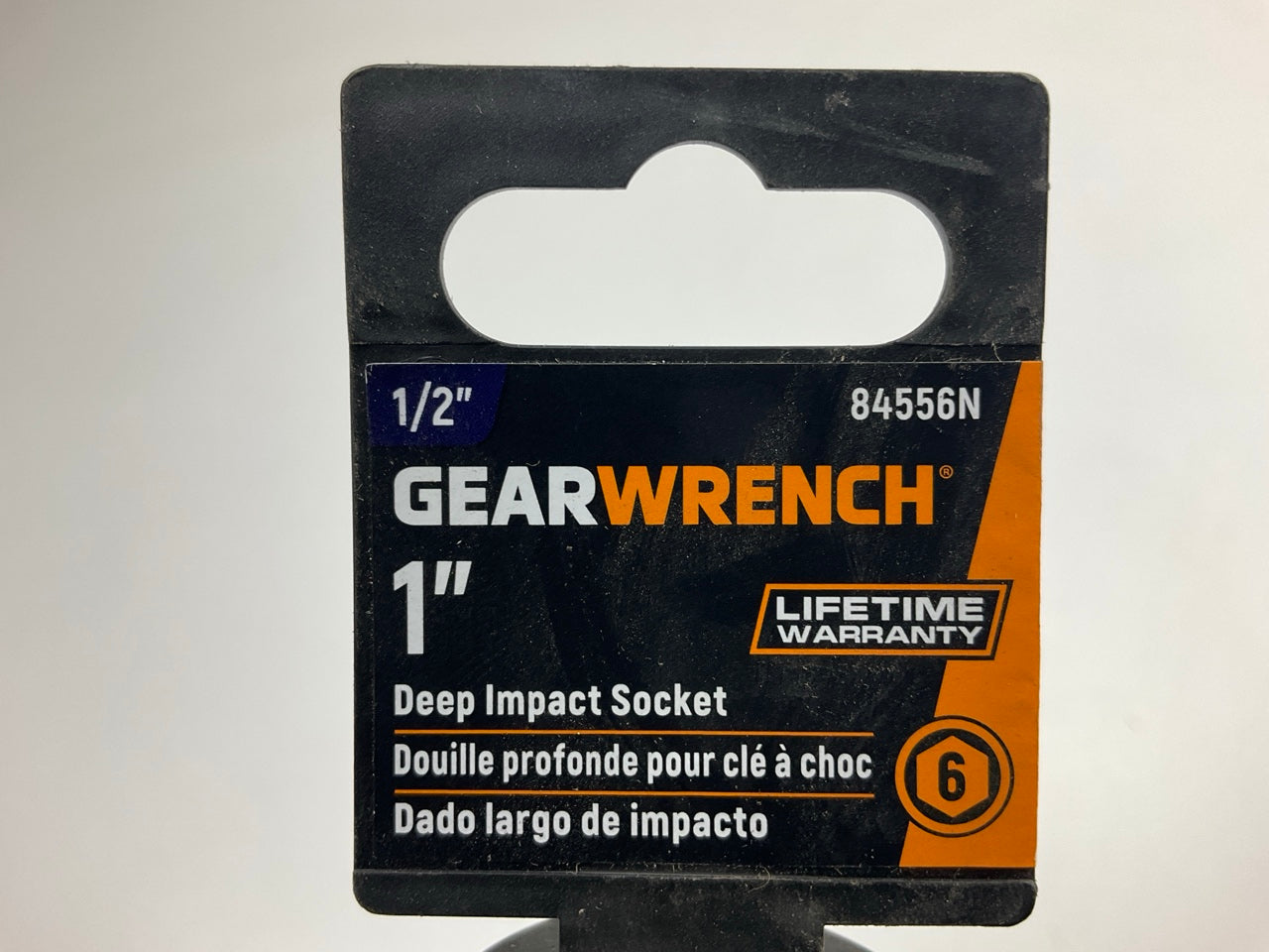 Gearwrench 84556N 1'' Deep Impact Socket, 1/2'' Drive 6 Point
