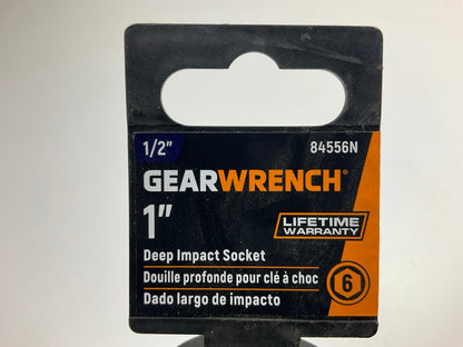 Gearwrench 84556N 1'' Deep Impact Socket, 1/2'' Drive 6 Point