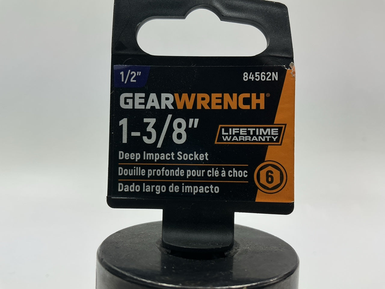 Gearwrench 84562N 1/2'' Drive 6 Point Deep Impact SAE Socket 1-3/8''