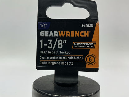 Gearwrench 84562N 1/2'' Drive 6 Point Deep Impact SAE Socket 1-3/8''