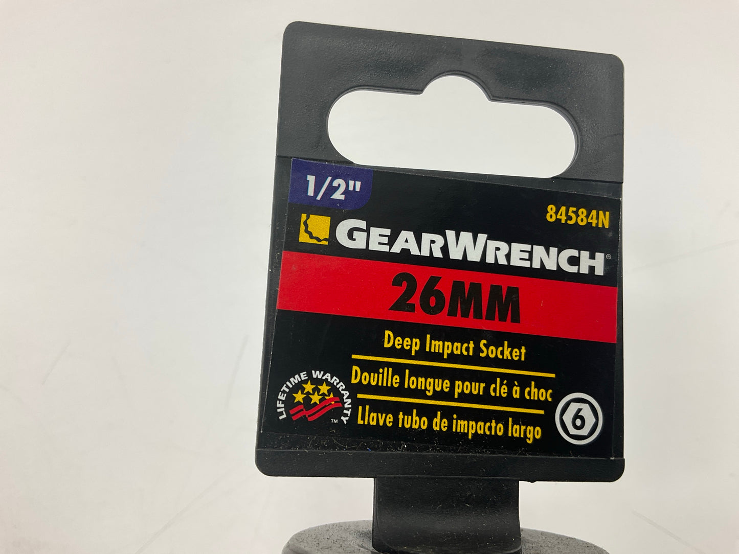 Gearwrench 84584N 1/2'' Drive, 6Point, 26MM Deep Impact Socket
