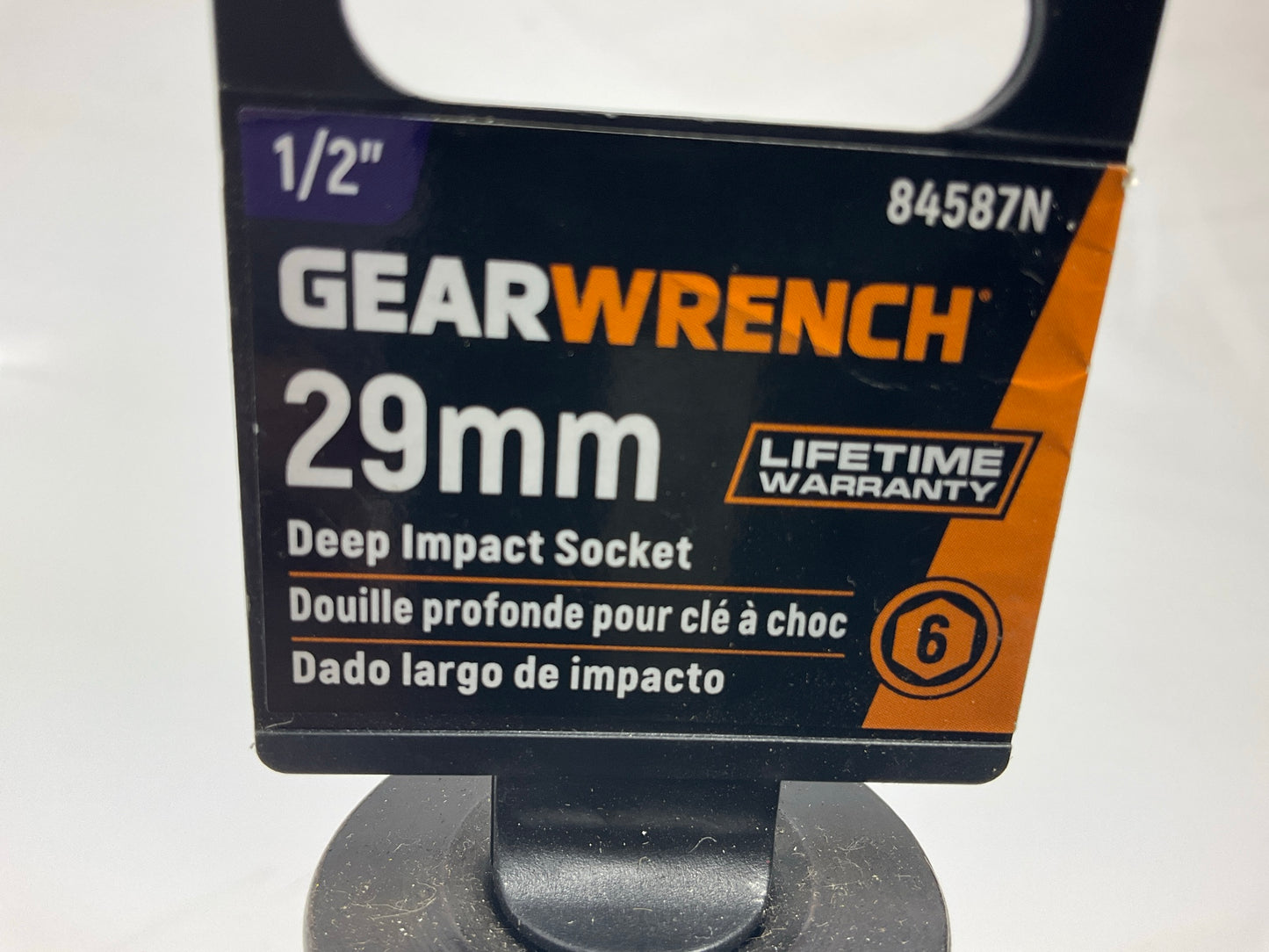 Gearwrench 84587N 1/2'' Drive 6 Point Deep Impact Metric Socket 29mm