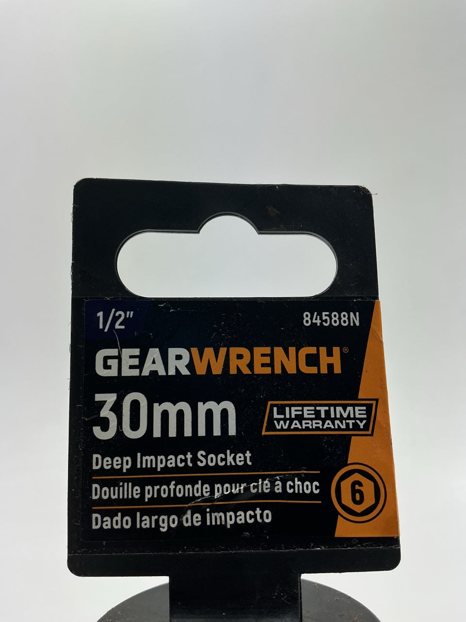 Gearwrench 84588N 1/2'' Drive 6 Point Deep Impact Metric Socket 30mm