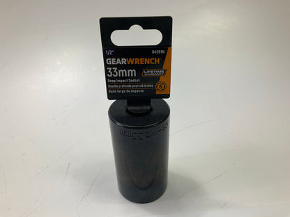 Gearwrench 84591N 1/2'' Drive 6 Point Deep Impact Metric Socket 33mm