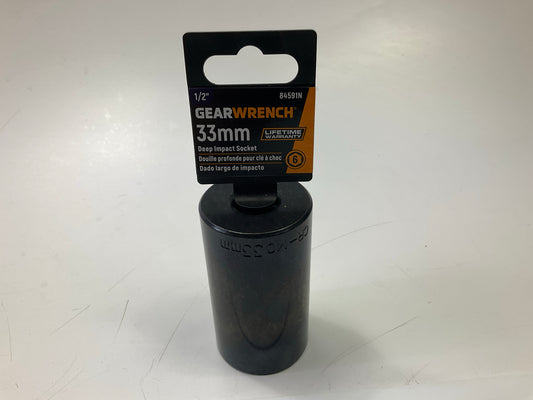 Gearwrench 84591N 1/2'' Drive 6 Point Deep Impact Metric Socket 33mm