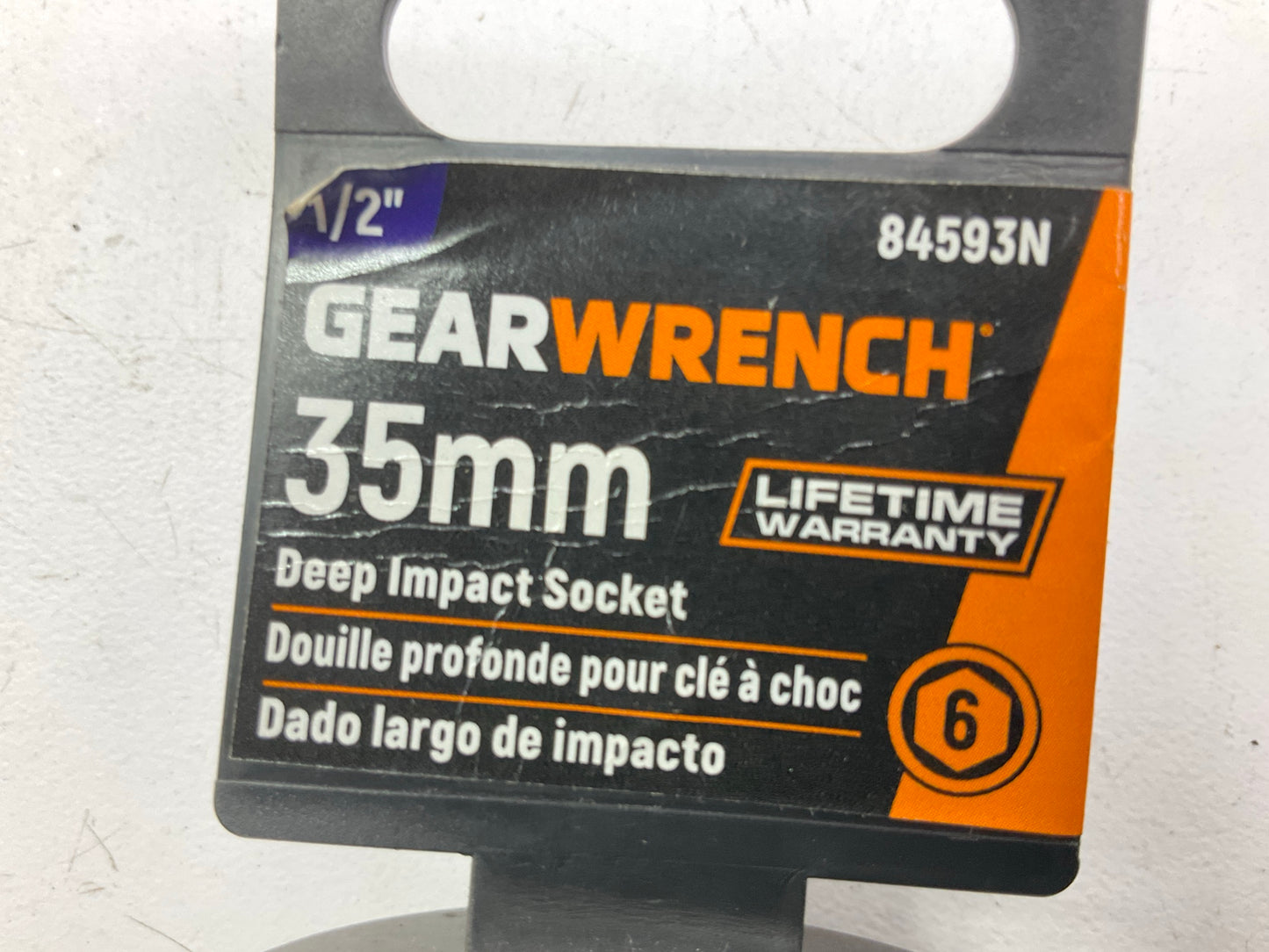 Gearwrench 84593N 1/2'' Drive 6 Point Deep Impact Metric Socket 35mm.