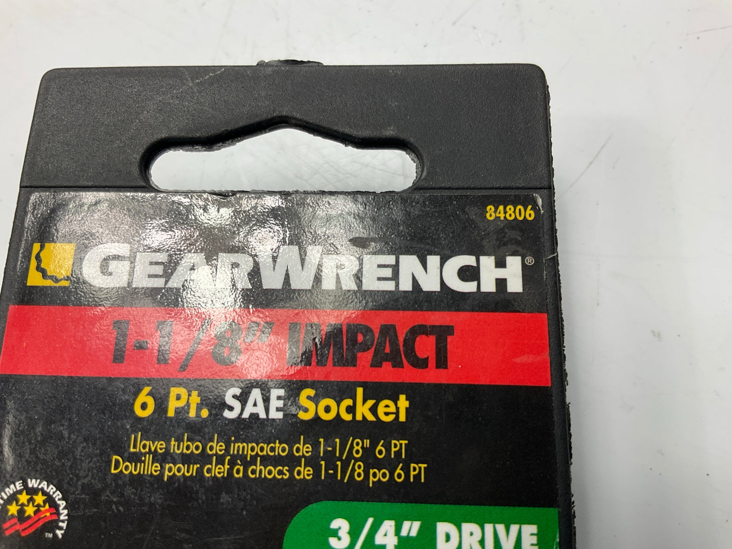 GEARWRENCH 84806 3/4'' Drive 6 Point Standard Impact SAE Socket 1-1/8''