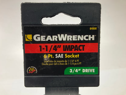 Gearwrench 84808 1-1/4'' Impact, 6 Point SAE Socket, 3/4'' Drive