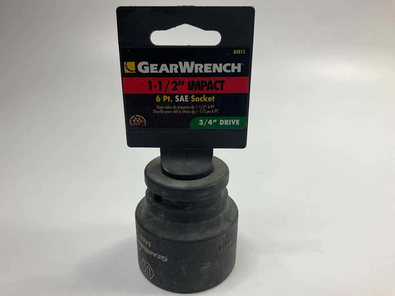 GEARWRENCH 84812 1-1/2'' Impact Socket 3/4'' Drive Standard Impact SAE , 6 Point