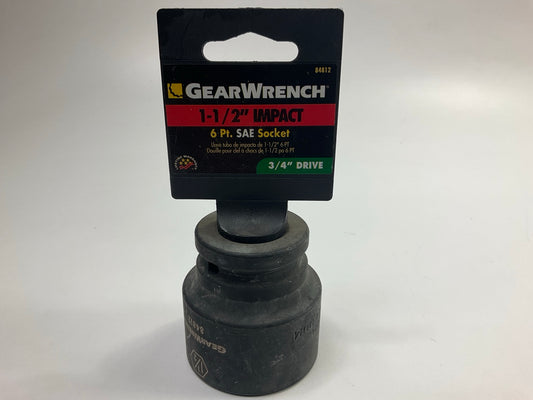 GEARWRENCH 84812 1-1/2'' Impact Socket 3/4'' Drive Standard Impact SAE , 6 Point