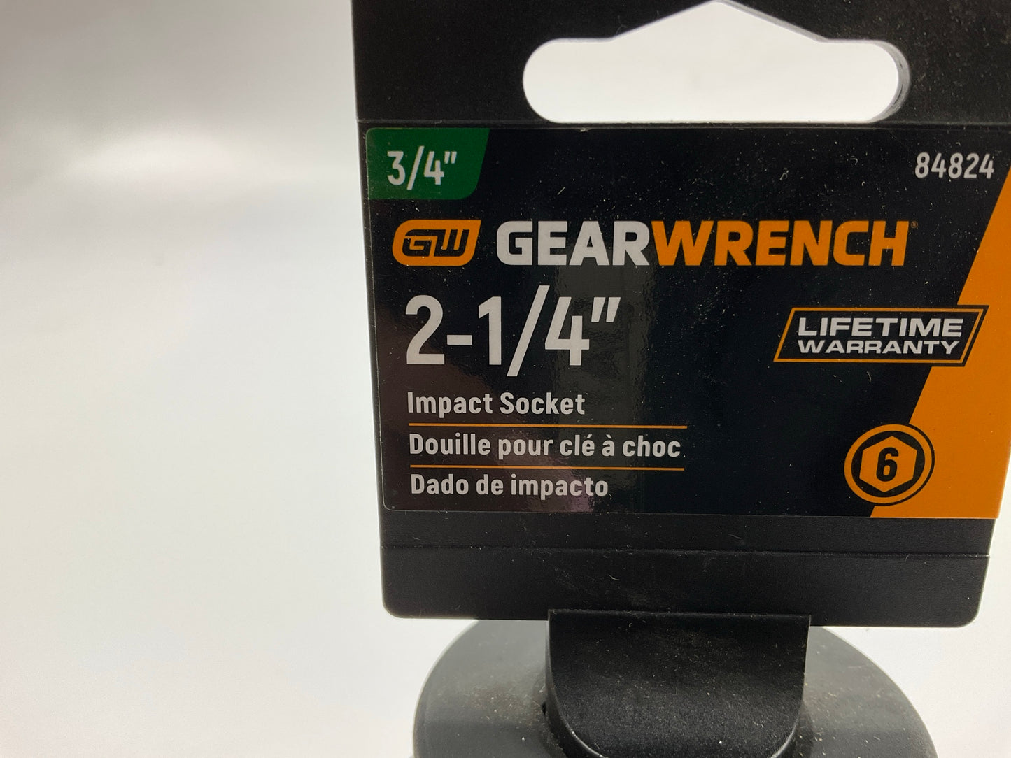 Gearwrench 84824 6-point 3/4'' Drive 2-1/4'' Impact Socket