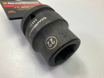 Gearwrench 84833 3/4'' Drive 6 Point Standard Impact Metric Socket 22mm
