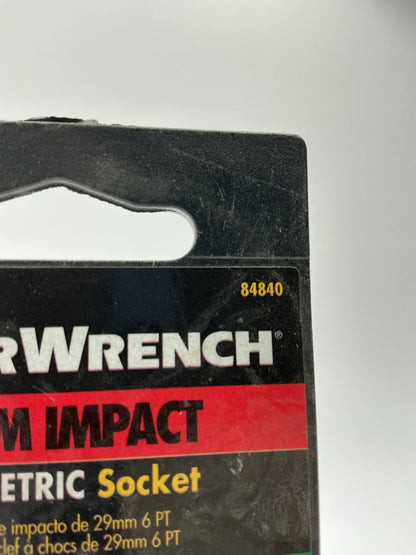 Gearwrench 84840 3/4'' Drive 6 Point Standard Impact Metric Socket 29mm