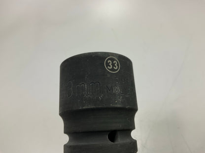 Gearwrench 84844D 3/4'' Drive 6 Point Standard Impact Metric Socket 33mm