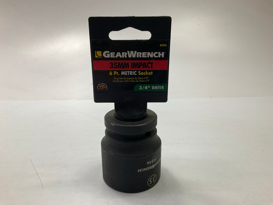 Gearwrench 84846 3/4'' Drive 6 Point Standard Impact Metric Socket 35mm