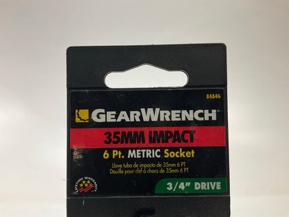 Gearwrench 84846 3/4'' Drive 6 Point Standard Impact Metric Socket 35mm