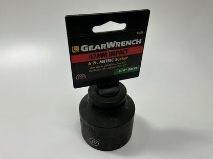Gearwrench 84858 47mm Impact Socket 3/4'' Drive 6-Point