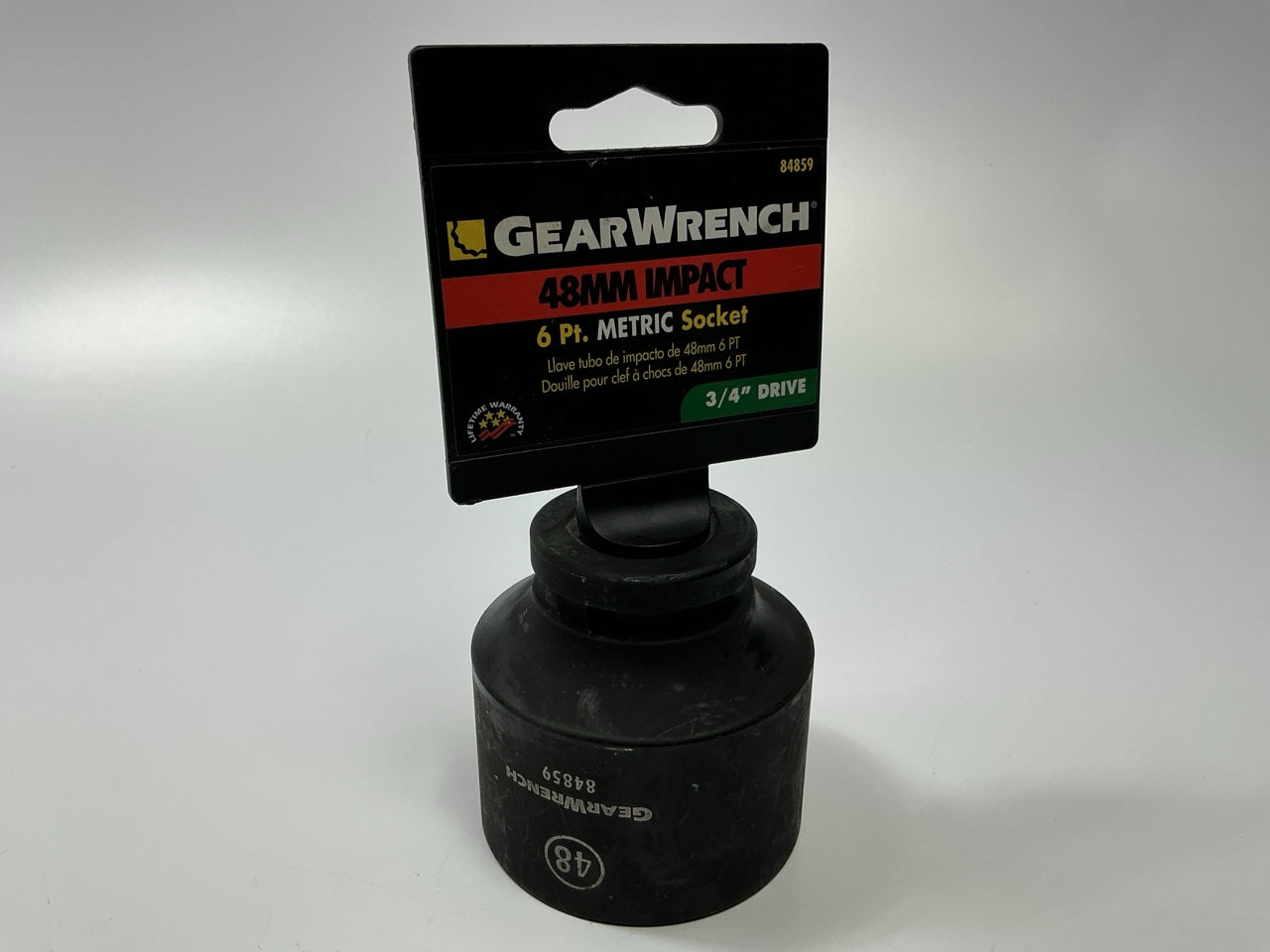 GearWrench 84859 3/4'' Drive 48mm Impact Socket, 6 Point