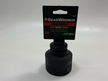 Gearwrench 84860 3/4'' Drive 6 Point Standard Impact Metric Socket 49mm