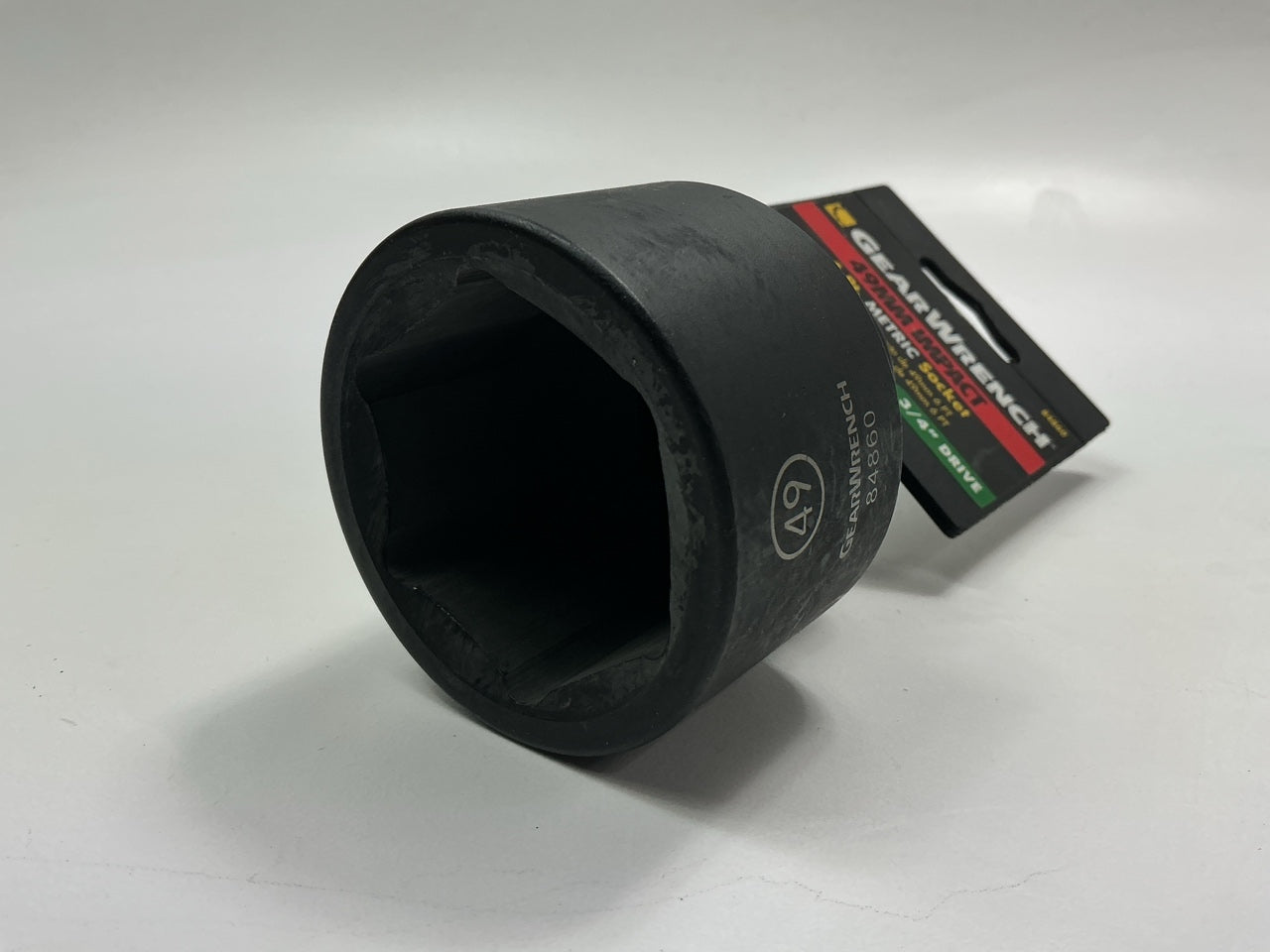 Gearwrench 84860 3/4'' Drive 6 Point Standard Impact Metric Socket 49mm