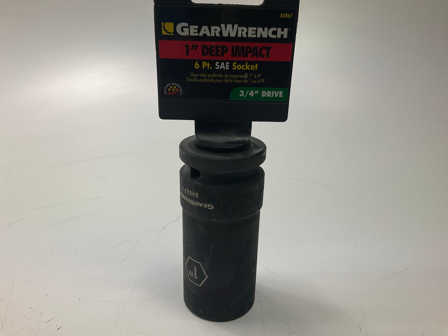 Gearwrench 84867 3/4 Drive 1'' Deep Impact Socket 6 Points