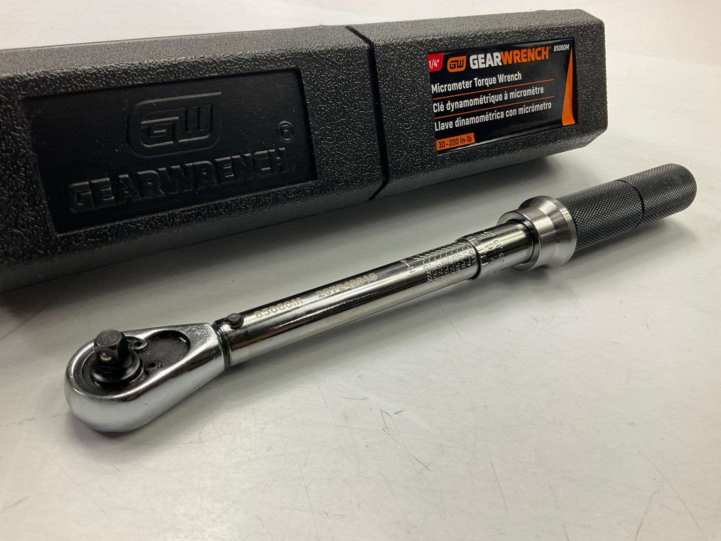 GearWrench 85060M 1/4 Inch Drive Micrometer Torque Wrench 30-200 In-lb