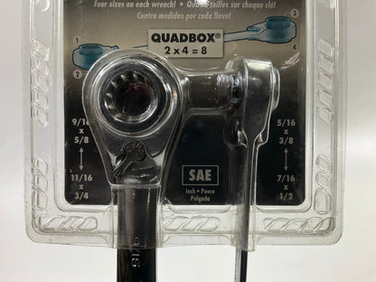 GearWrench 85900 2 Pc. 72T 12 Point QuadBox Reversible Box Ratcheting Wrench Set