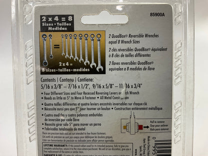 GearWrench 85900 2 Pc. 72T 12 Point QuadBox Reversible Box Ratcheting Wrench Set