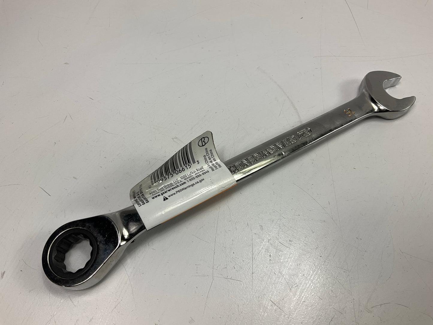 Gearwrench 86615 15mm 90-Tooth 12 Point Reversible Ratcheting Wrench