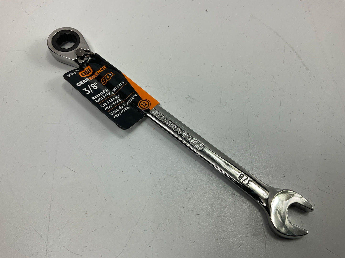 Gearwrench 86841 11mm 90-Tooth 12 Point Stubby Combination Ratcheting Wrench