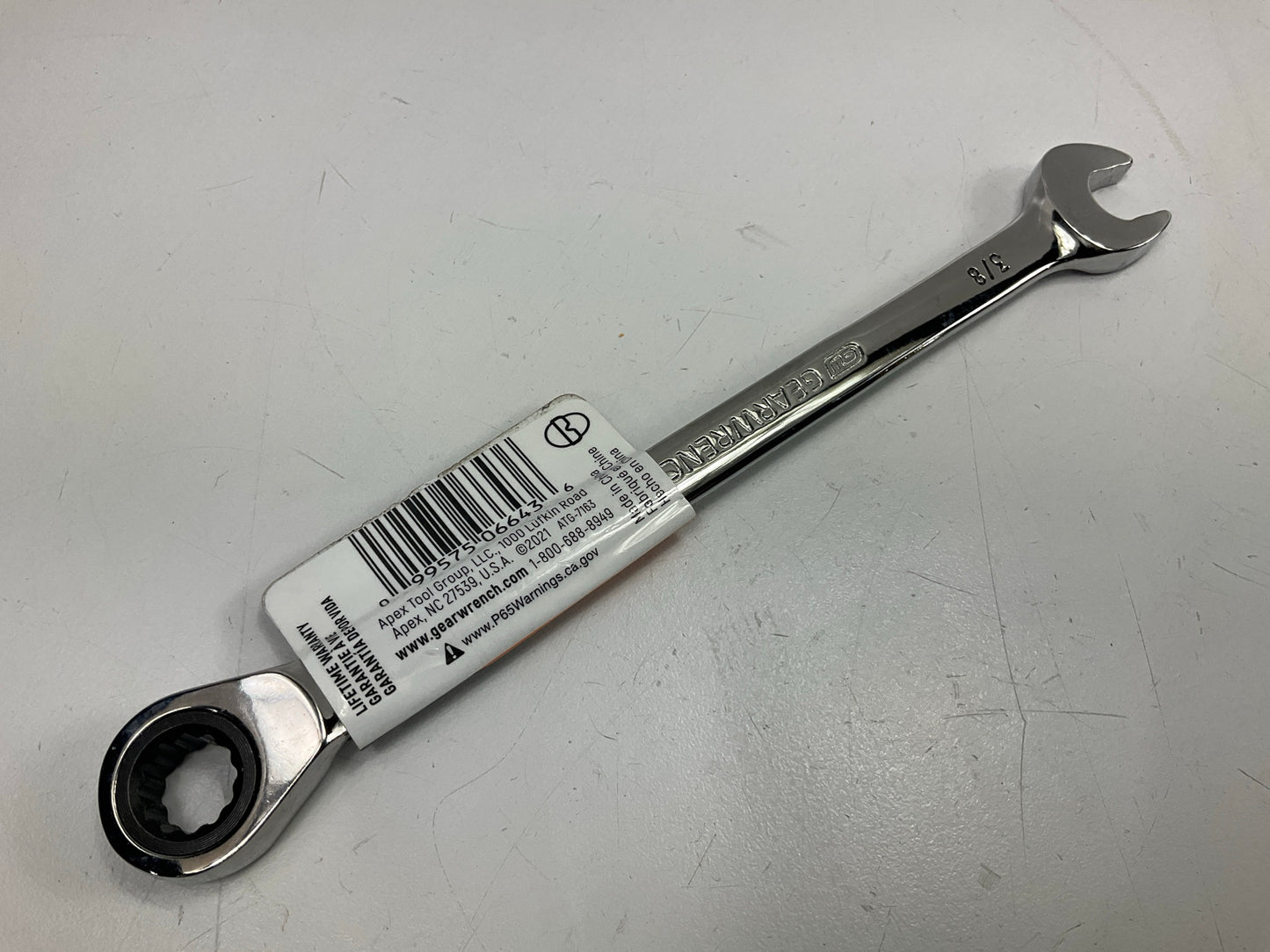 Gearwrench 86841 11mm 90-Tooth 12 Point Stubby Combination Ratcheting Wrench