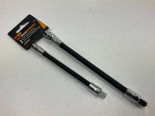 Gearwrench 87912 2 Piece 1/4'' & 3/8'' Drive Flex Extension Set 6'' & 8''