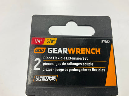 Gearwrench 87912 2 Piece 1/4'' & 3/8'' Drive Flex Extension Set 6'' & 8''