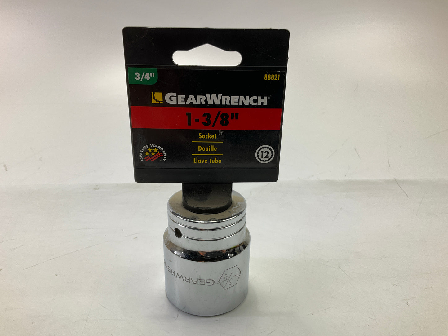 GearWrench 88821 3/4'' Drive 1-3/8'' Socket 12 Point