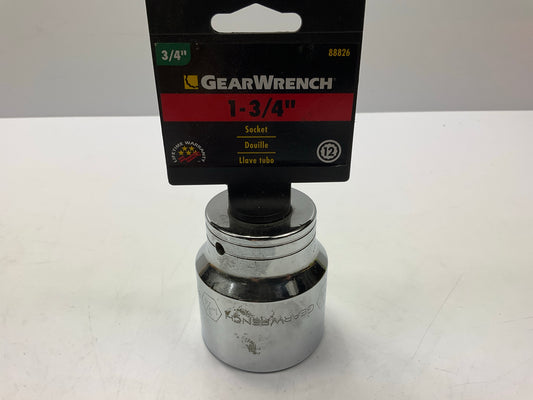 GearWrench 88826 3/4'' Drive 1-3/4'' Socket, 12 Point