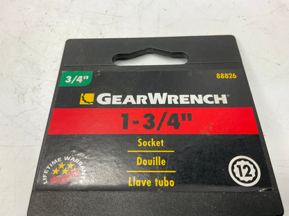 GearWrench 88826 3/4'' Drive 1-3/4'' Socket, 12 Point
