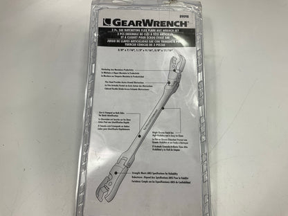 Gearwrench 89098 3-Piece 6-Point Standard (SAE) Flare Nut Open End Wrench Set