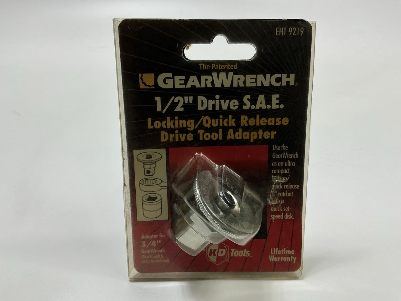 Gearwrench 9219 3/4'' Ratchet Wrench Drive Socket Adapter Hex To 1/2''