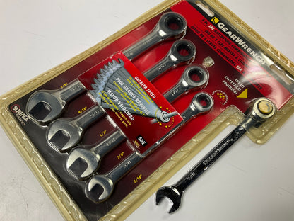 Gearwrench 93005 5 Piece 72-Tooth 12 Point Ratcheting Combination SAE Wrench Set