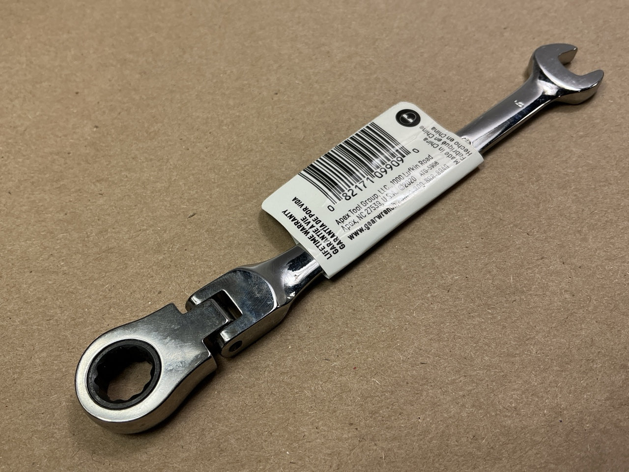 Gearwrench 9909D 12 Point Flex Head Ratcheting Combination 9mm Metric Wrench