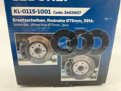 Gedore KL-0115-100 Wheel Hub / Rim Flange Grinder 3-piece Replacement Disc Set