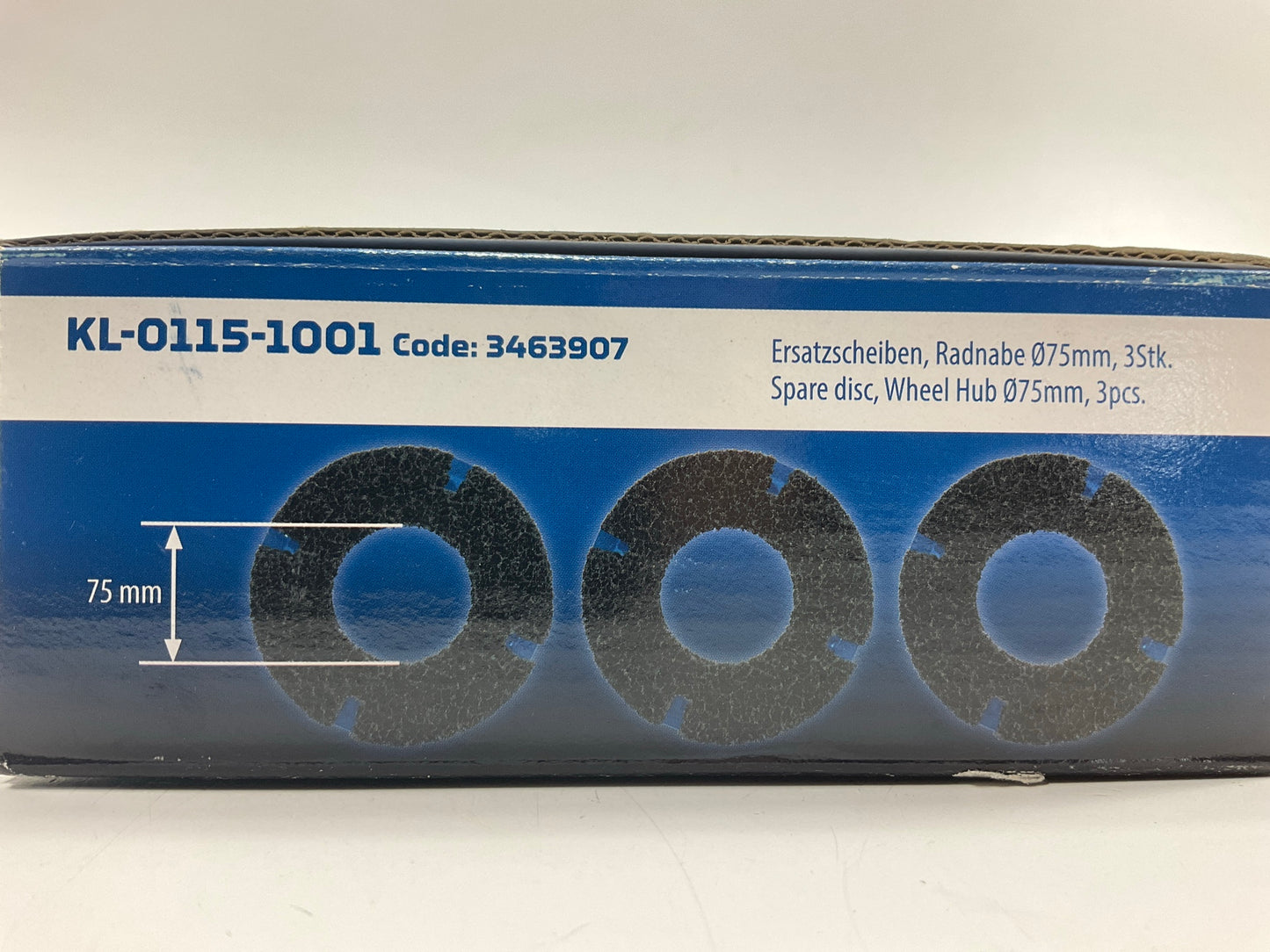 Gedore KL-0115-100 Wheel Hub / Rim Flange Grinder 3-piece Replacement Disc Set