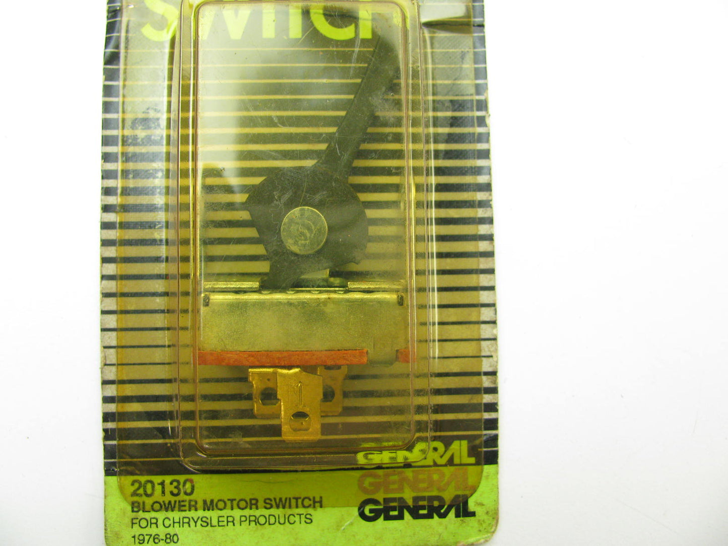 General 20130 HVAC Blower Motor Switch For 1976-1980 Chrysler