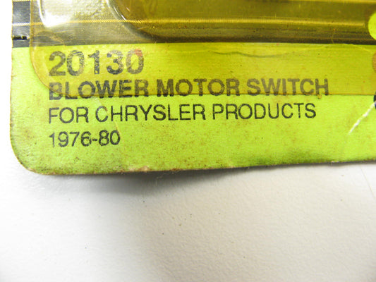 General 20130 HVAC Blower Motor Switch For 1976-1980 Chrysler